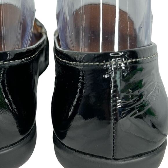 Talbots Patent Leather Driving Moccasins Size 6.5N Casual Preppy Classic *Flawed - Picture 5 of 8